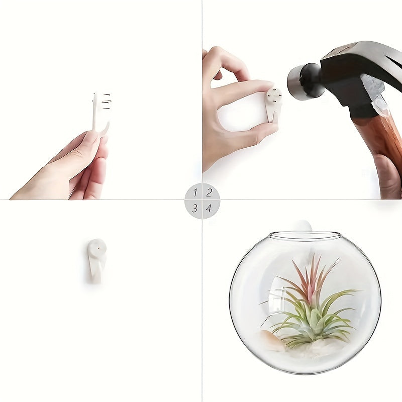 2/4pcs Hanging Glass Terrariums - Unique Oblate Flower Vases for Hydroponics - Create Indoor Hanging Gardens - Perfect Spring Summer Decor for Home, Office & Living Room - A Stylish Gift Idea