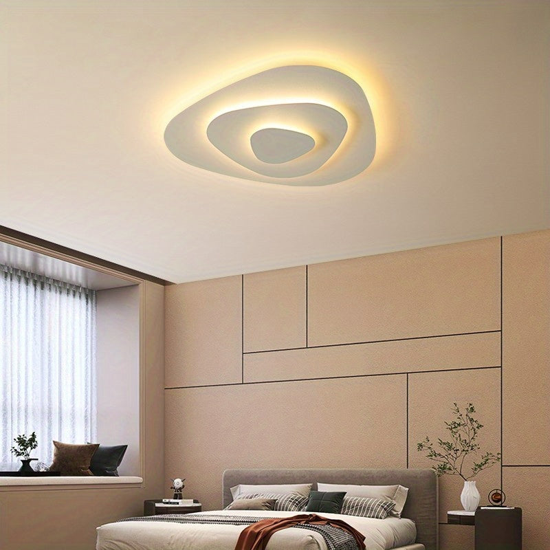 1pc Creamy Breeze, Bedroom Cloud Pendant Light, Minimalist Hallway, Creative Cloud Light, Dining Room LED Living Room Full Spectrum Ceiling Light