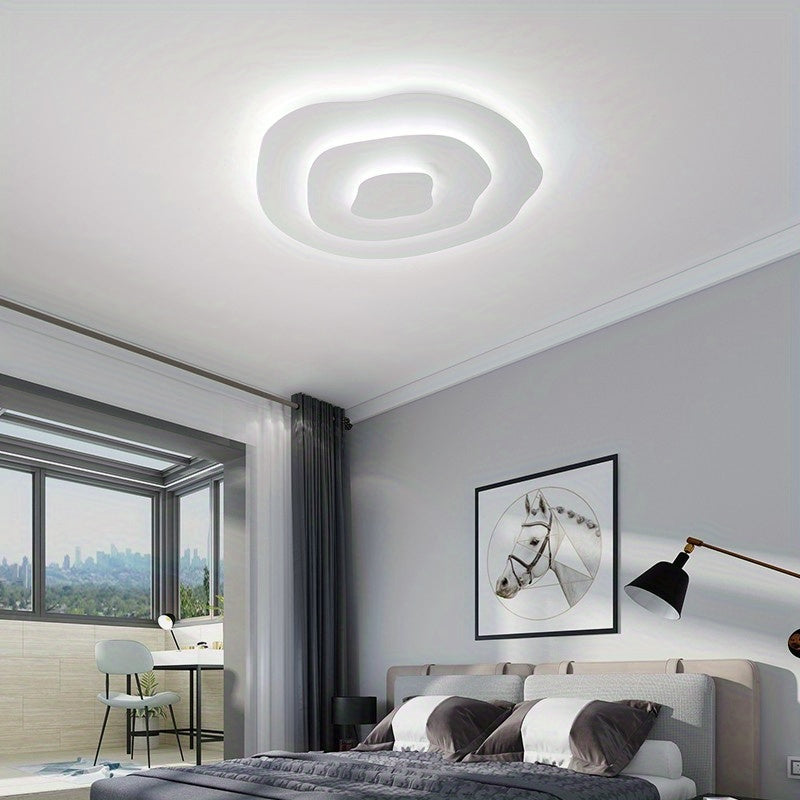 1pc Creamy Breeze, Bedroom Cloud Pendant Light, Minimalist Hallway, Creative Cloud Light, Dining Room LED Living Room Full Spectrum Ceiling Light