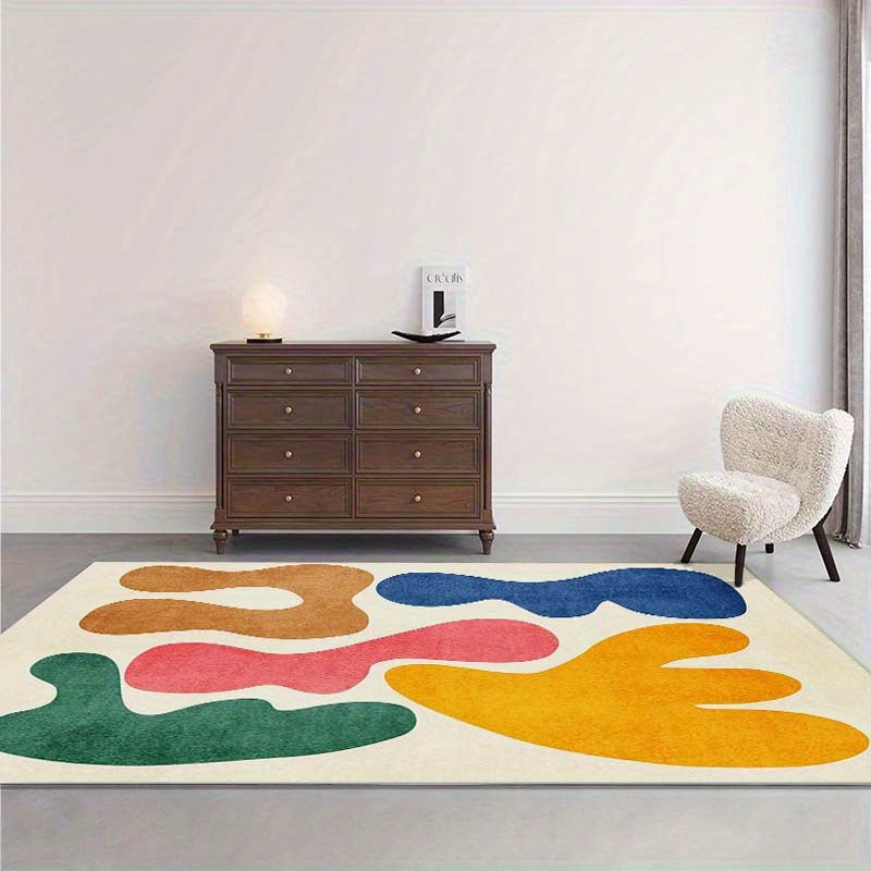 1pc 1000g/m2 Thickened Imitation Cashmere Rug - 10mm Fluffy Soft Plush for Living Room & Bedroom - Nordic Decorative Floor Mat, Cozy Luxury Feel
