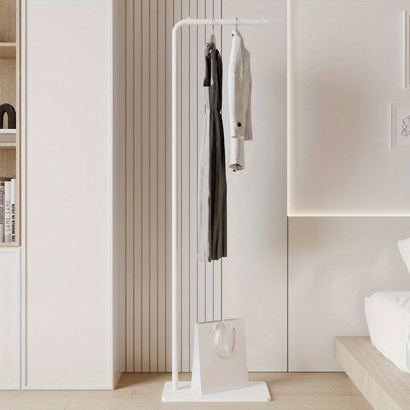 Nordic Modern Metal Valet Stand - Freestanding Multipurpose Suit Rack with Special Functions - Bedroom Clothing and Accessories Organizer