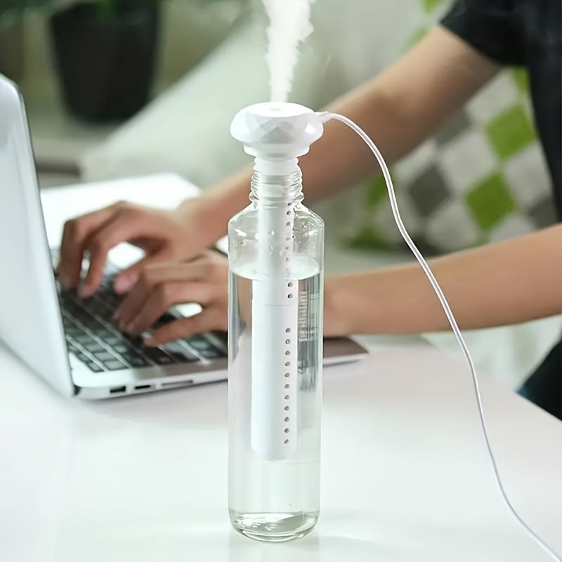 1pc Portable Humidifier Water Bottle Mineral Water Car-mounted Spray, USB Household Large Spray Humidifier