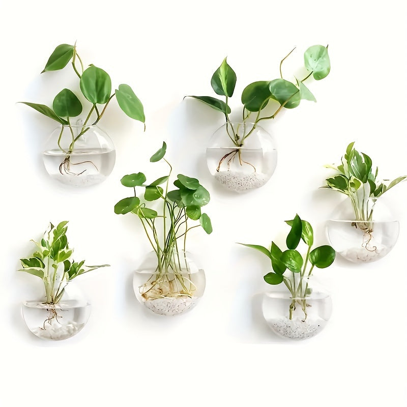2/4pcs Hanging Glass Terrariums - Unique Oblate Flower Vases for Hydroponics - Create Indoor Hanging Gardens - Perfect Spring Summer Decor for Home, Office & Living Room - A Stylish Gift Idea