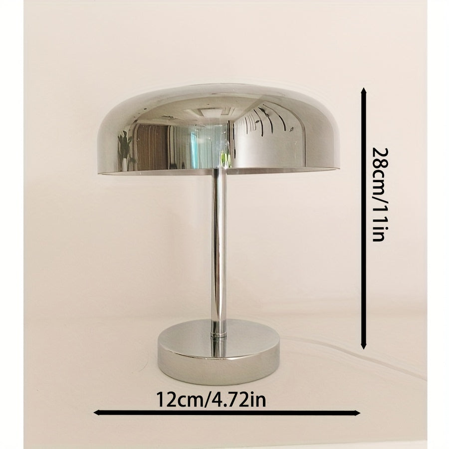 Modern Dimmable Glass Desk Lamp with USB Power Supply, Adjustable Lighting Banker Lamp for Office, Dorm, Bedroom, Living Room - Sunset Theme Bell Shade with Metal Finish, Includes Multiple Components