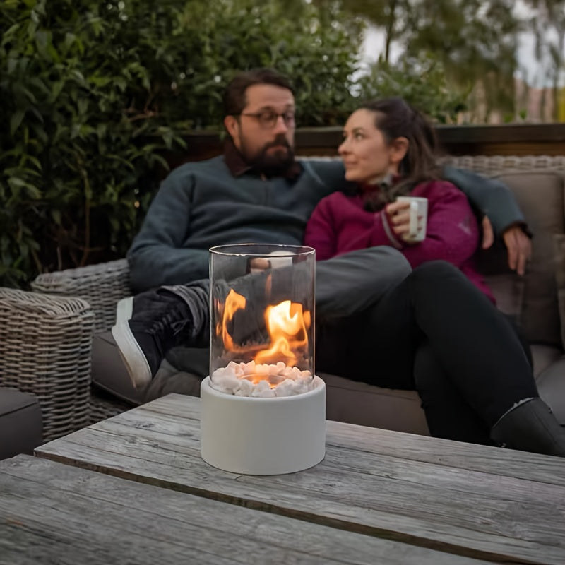 1pc, Tabletop Fire Pit Portable Mini Fire Pit, Tabletop Fireplace Bowl, Tabletop Fireplace Centerpiece For Indoor Outdoor Garden, Camping, Gifts For Women, Mom, Her Wedding, Housewarming, Christmas, Birthday Gift