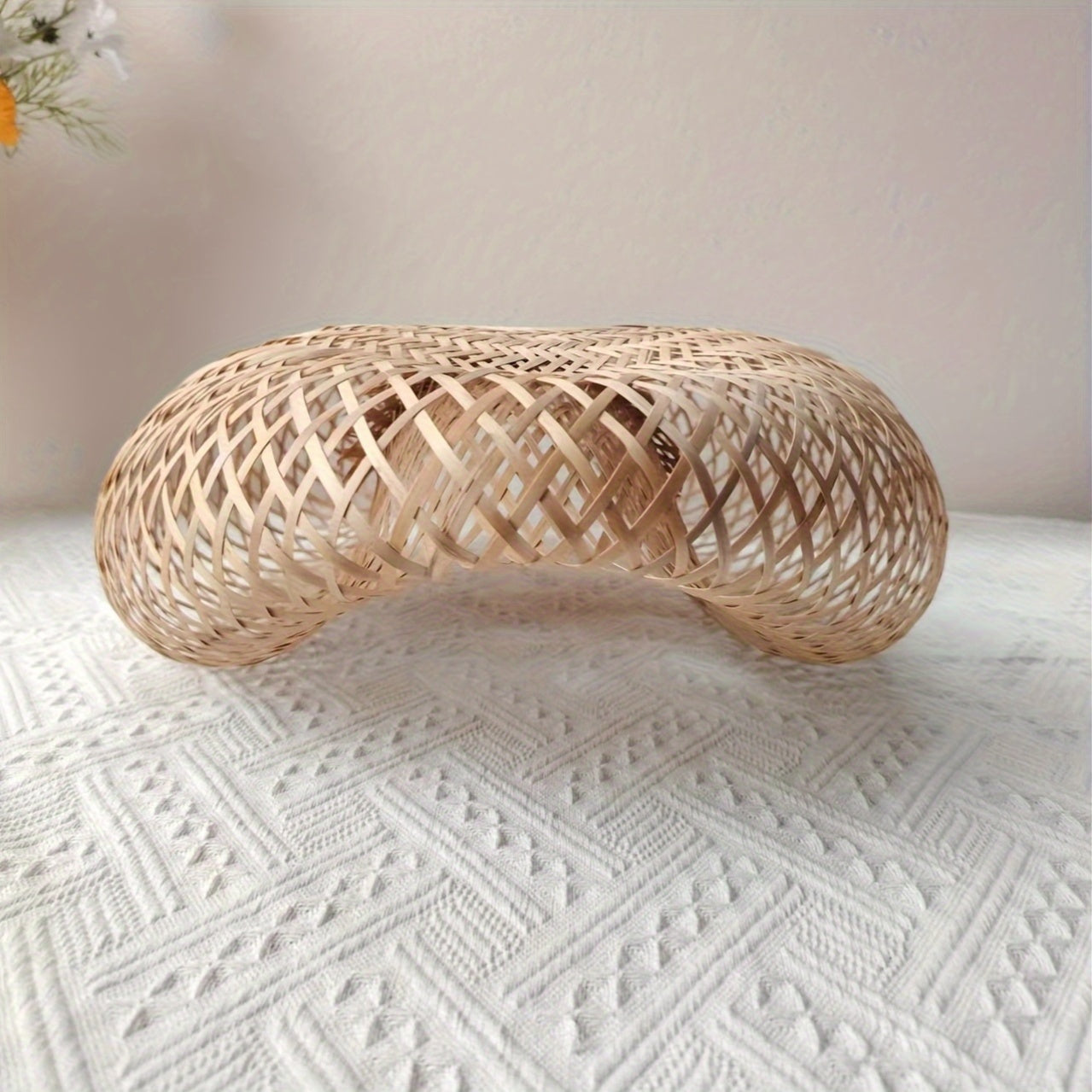 Vintage Bamboo Chandelier Shade: Handcrafted Round Birdcage Style, Art Deco Design, No Accessories Included