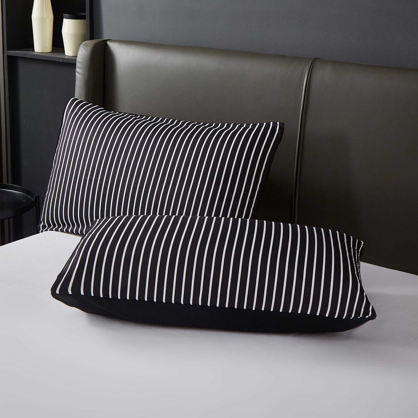 3pcs Duvet Cover Set (1*Duvet Cover + 2*Pillowcases, Without Core), Black And White Stripe Print Bedding Set, Soft Comfortable Duvet Cover, For Bedroom, Guest Room