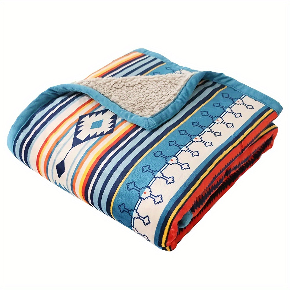 1pc Flannel Blanket, To My Mother From Son Throw Blanket, Warm Cozy Soft Blanket For Couch Bed Sofa Office Camping Ramadan