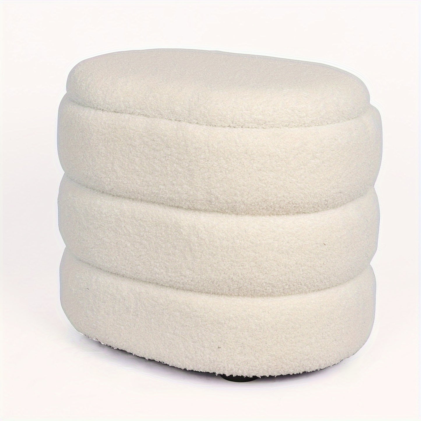 Modern Fabric Storage Ottoman: Perfect for Home Entryways or Living Rooms - 46.0cm x 34.0cm x 40.0cm