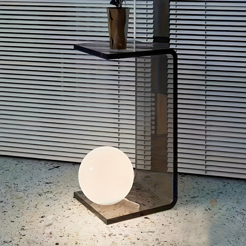 Elegant Acrylic Side Table: Perfect for Your Modern Living Room - Classic Style, Portable, and No Wooden Materials