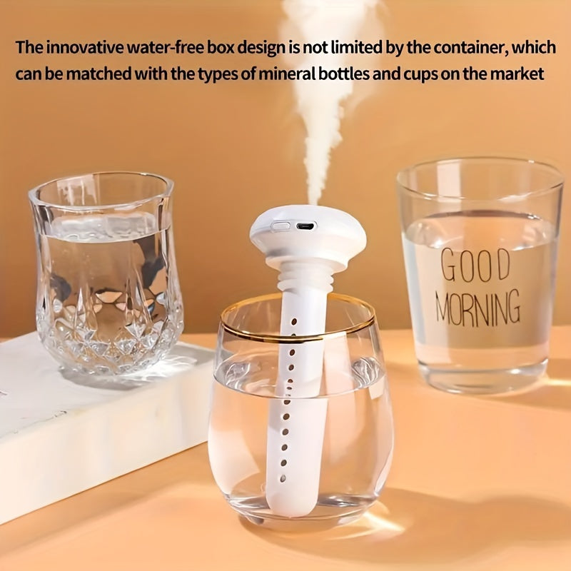 1pc Portable Humidifier Water Bottle Mineral Water Car-mounted Spray, USB Household Large Spray Humidifier