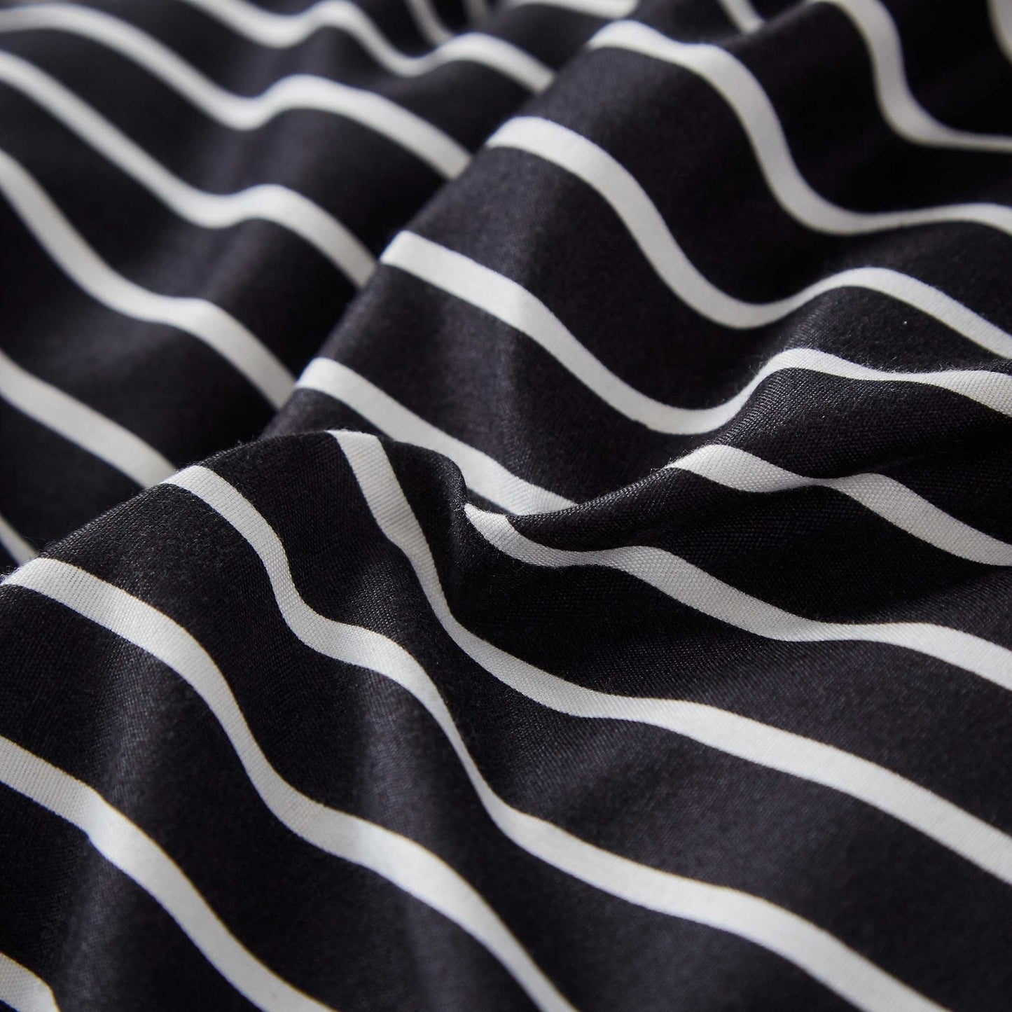3pcs Duvet Cover Set (1*Duvet Cover + 2*Pillowcases, Without Core), Black And White Stripe Print Bedding Set, Soft Comfortable Duvet Cover, For Bedroom, Guest Room