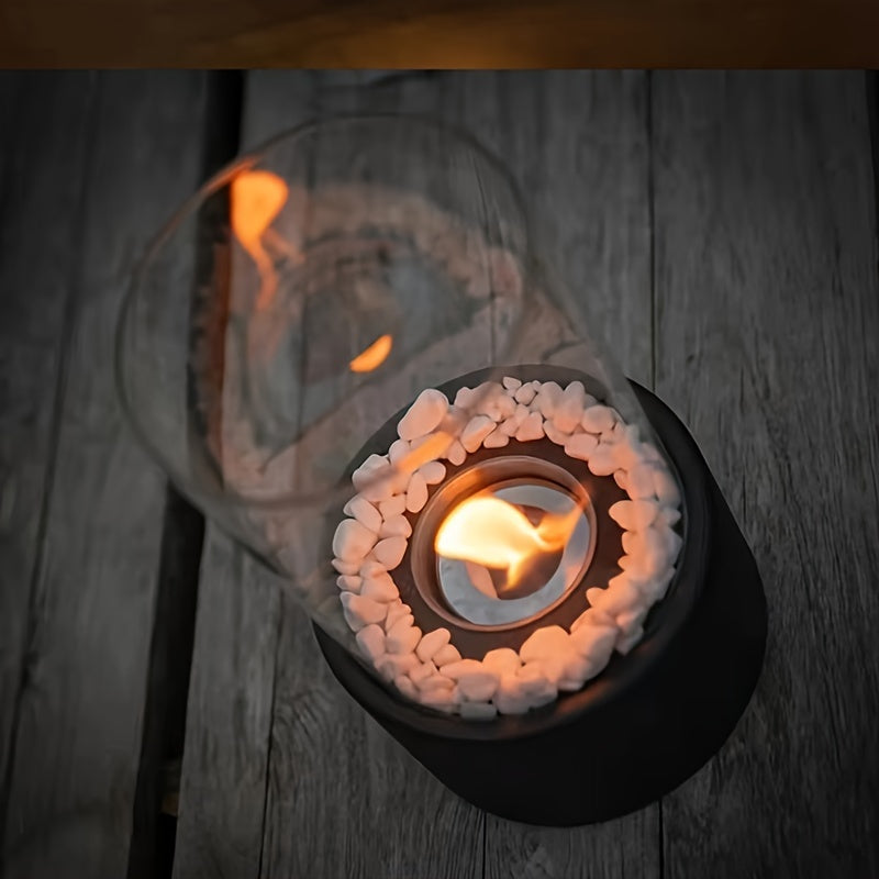1pc, Tabletop Fire Pit Portable Mini Fire Pit, Tabletop Fireplace Bowl, Tabletop Fireplace Centerpiece For Indoor Outdoor Garden, Camping, Gifts For Women, Mom, Her Wedding, Housewarming, Christmas, Birthday Gift