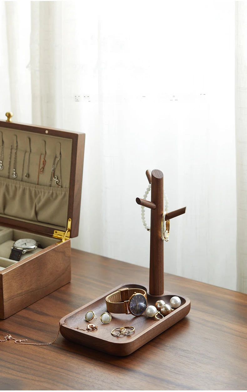 Key storage tray for entrance foyer, creative tree hanging shelf, desktop decoration, entrance keychain