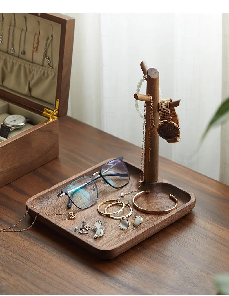 Key storage tray for entrance foyer, creative tree hanging shelf, desktop decoration, entrance keychain
