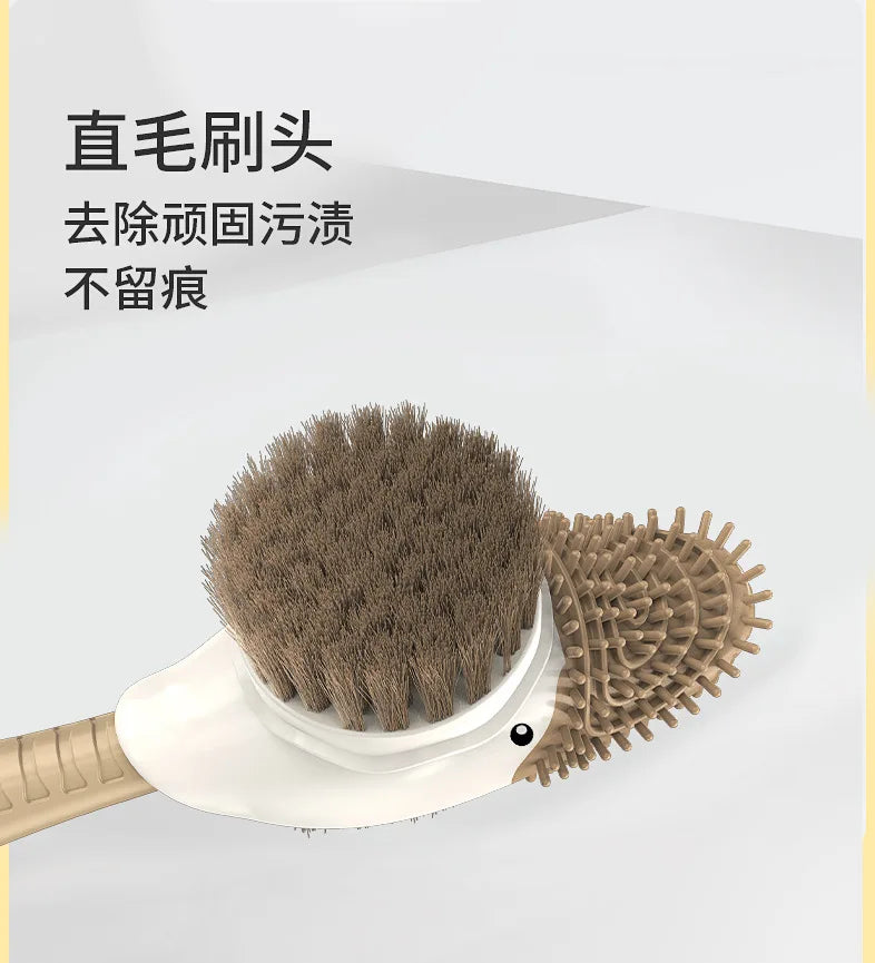 Little Yellow Duck Liquid Toilet Brush Wall Mounted No Dead Corner Cleaning Brush Bathroom Diving Duck Toilet Brush with Base
