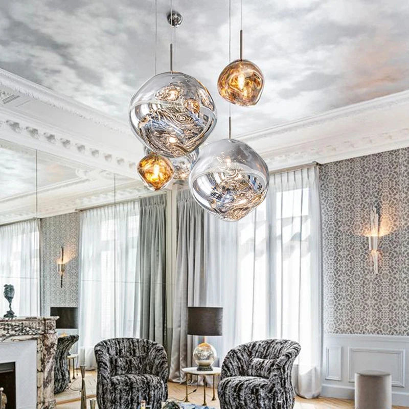 Nordic PVC Pendant Lights Lava Lamp Living rroom Decoration Salon Indoor Lighting Home Decor Suspension Luminaire Llight Fixture
