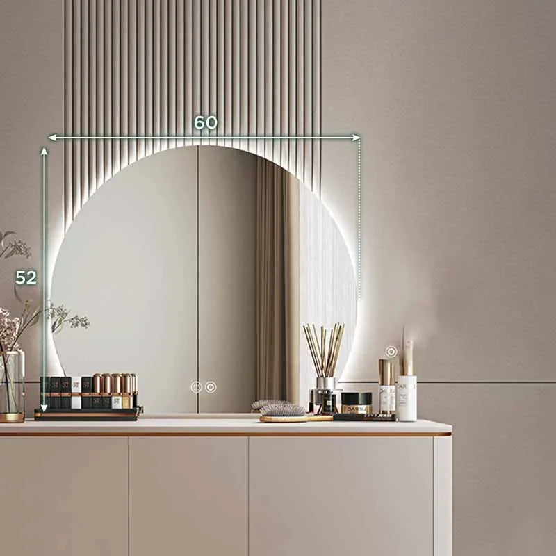 Bedroom Makeup Mirror Light Korean Cute Modern Mirror Bathroom Aesthetic Decorative Espelho Grande Para Quarto Home Decoration