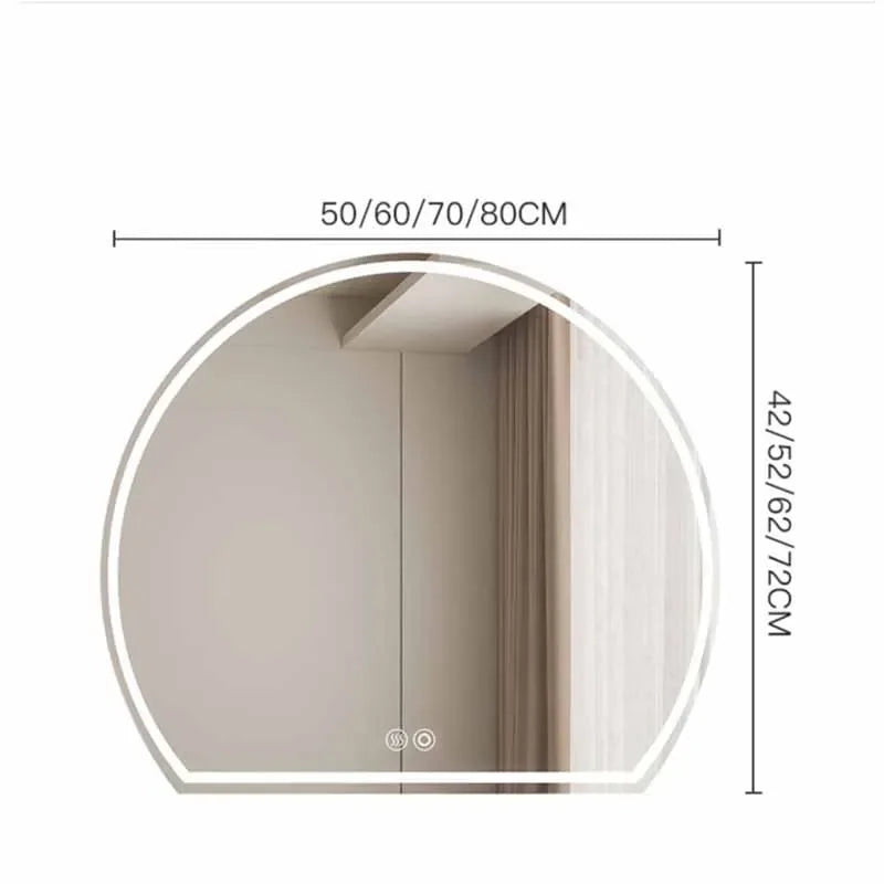 Bedroom Makeup Mirror Light Korean Cute Modern Mirror Bathroom Aesthetic Decorative Espelho Grande Para Quarto Home Decoration