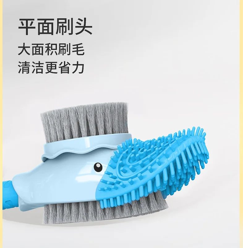 Little Yellow Duck Liquid Toilet Brush Wall Mounted No Dead Corner Cleaning Brush Bathroom Diving Duck Toilet Brush with Base