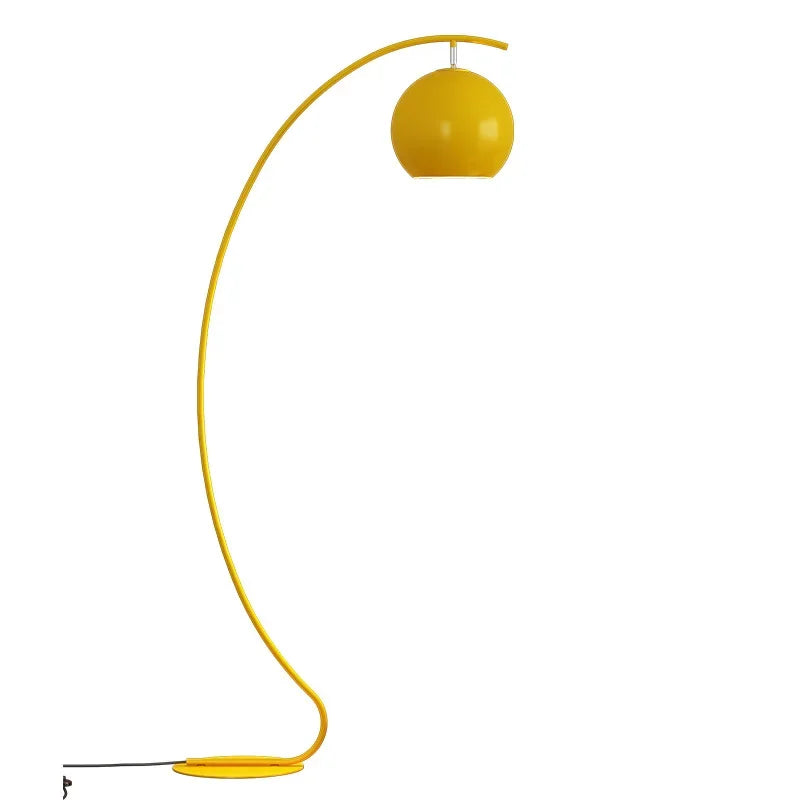 LED Floor Lamp Black Yellow High Grade Sofa Side Decorative Light Bedroom Study  Standing Lamp ForLiving Room