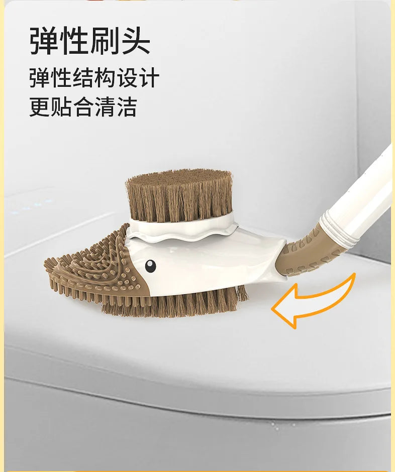 Little Yellow Duck Liquid Toilet Brush Wall Mounted No Dead Corner Cleaning Brush Bathroom Diving Duck Toilet Brush with Base