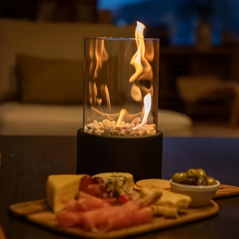 1pc, Tabletop Fire Pit Portable Mini Fire Pit, Tabletop Fireplace Bowl, Tabletop Fireplace Centerpiece For Indoor Outdoor Garden, Camping, Gifts For Women, Mom, Her Wedding, Housewarming, Christmas, Birthday Gift
