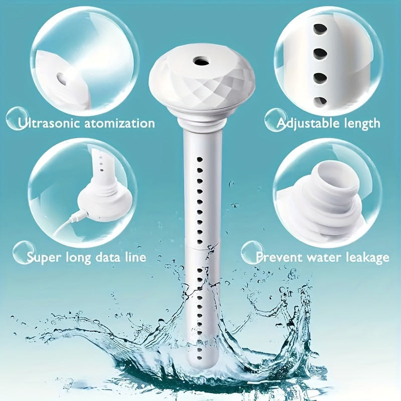 1pc Portable Humidifier Water Bottle Mineral Water Car-mounted Spray, USB Household Large Spray Humidifier