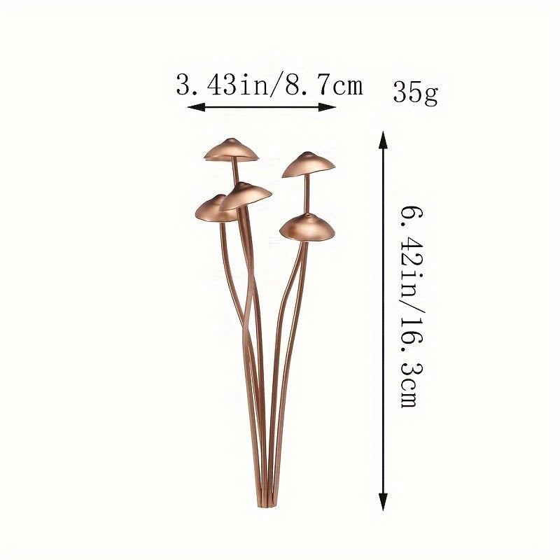 Charming Metal Mushroom Statue - Perfect For Bonsai, Potted Plants & Outdoor Garden Decor | Ideal Thanksgiving Gift