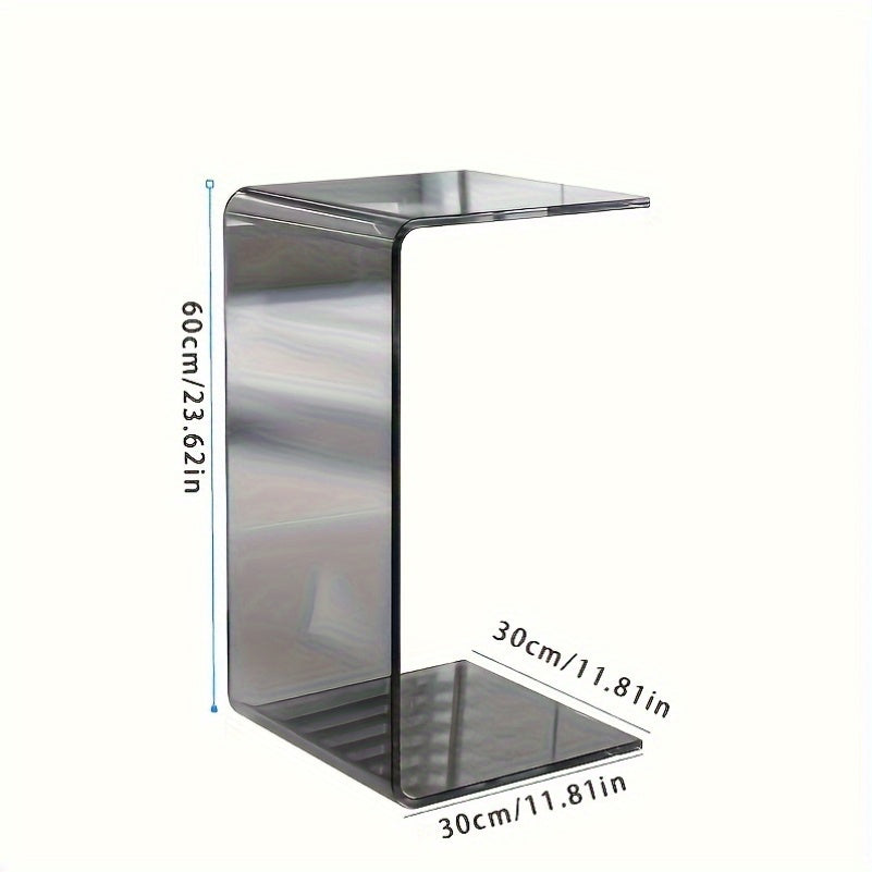 Elegant Acrylic Side Table: Perfect for Your Modern Living Room - Classic Style, Portable, and No Wooden Materials