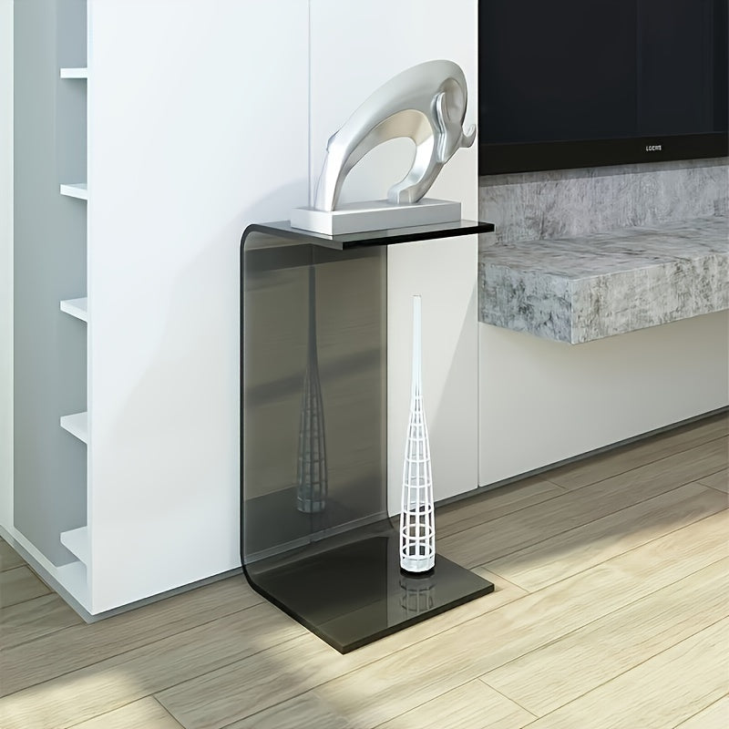 Elegant Acrylic Side Table: Perfect for Your Modern Living Room - Classic Style, Portable, and No Wooden Materials