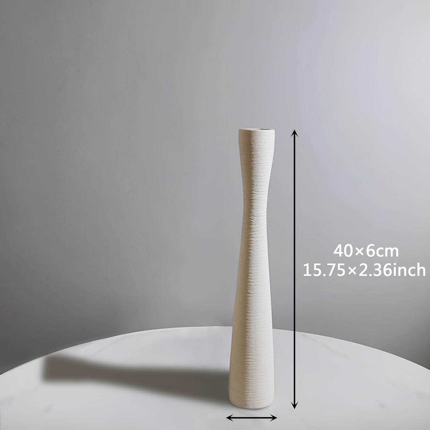 Ceramic Vase for Pampas Grass Minimalist Style Flower Vase Tall Skinny Design Perfect for Entryway Bookshelf Fireplace Home Decor Ideal Mother's Day Gift