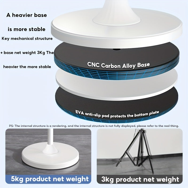 Adjustable Height Floor Stand for Laptops, Carbon Steel Standing Desk Converter with Adjustable Viewing Angle for Bed, Sofa, and Desk Use – Portable Computer Stand with Free Lifting Feature